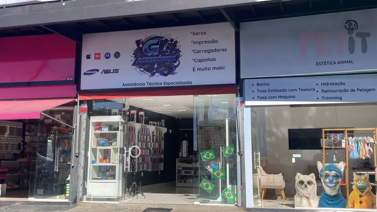 Fachada da GL Acessórios em Carapicuíba